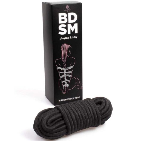 Secretplay - cuerda bondage negra bdsm collection