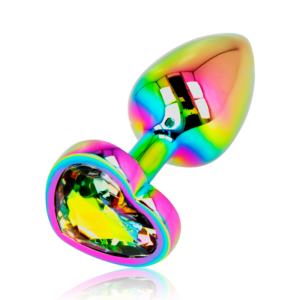 Ohmama - plug anal corazÓn iridiscente talla s