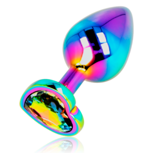 Ohmama - plug anal corazÓn iridiscente talla m
