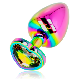 Ohmama - plug anal corazÓn iridiscente talla l