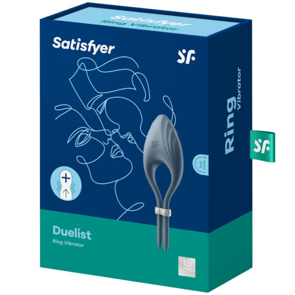Satisfyer - duelist anillo vibrador gris