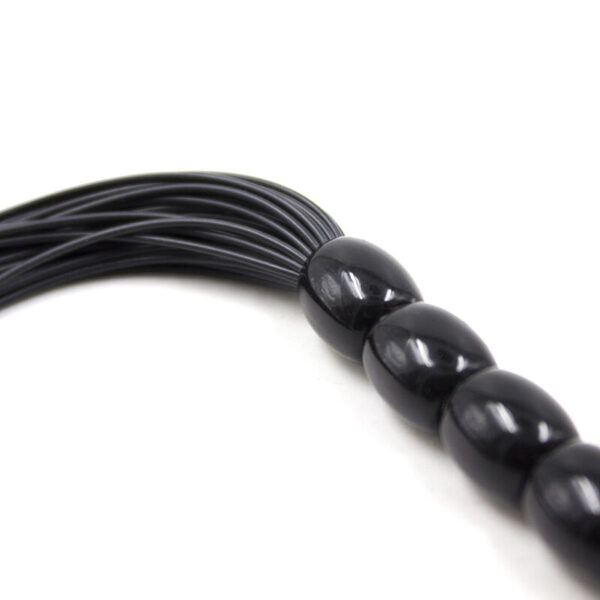 Ohmama fetish - lÁtigo con mango silicona acanalado 22 cm