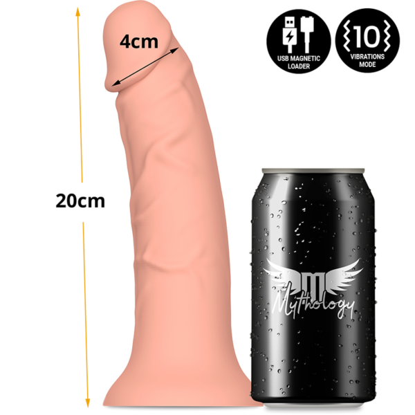 Mythology - asher original dildo m - vibrador compatible con watchme wireless technology