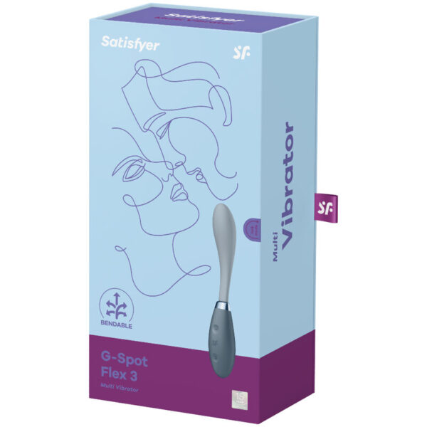 Satisfyer - g-spot flex 3 multi vibrador gris