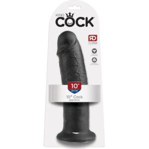 King cock - 10 pene negro 25 cm