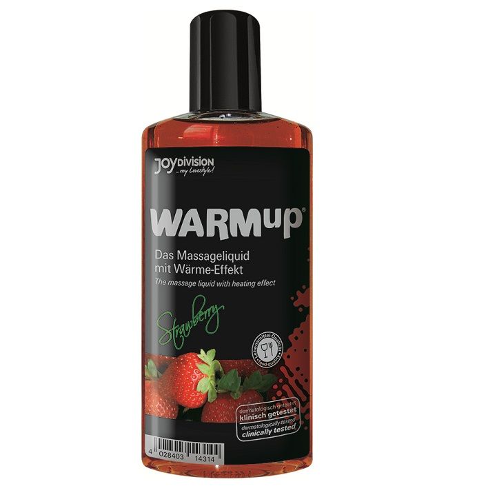 Joydivision warmup - aceite de masaje efecto calor fresa 150ml