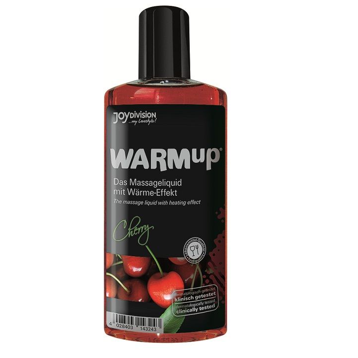 Joydivision warmup - aceite de masaje efecto calor cereza 150ml