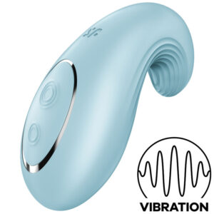 Satisfyer - dipping delight vibrador lay-on azul