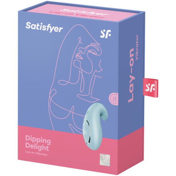 Satisfyer - dipping delight vibrador lay-on azul