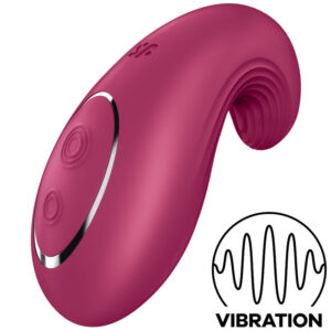 Satisfyer - dipping delight vibrador lay-on rojo