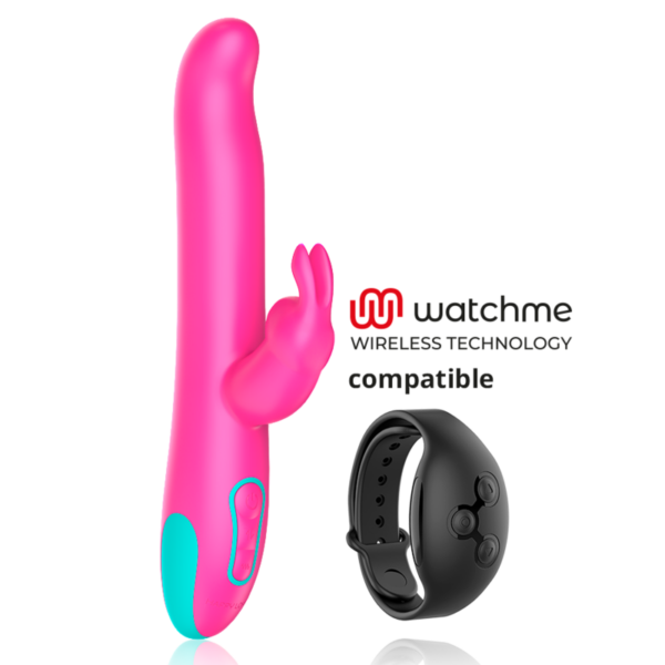 Happy loky - pluto rabbit vibrator & rotator compatible con watchme wireless technology