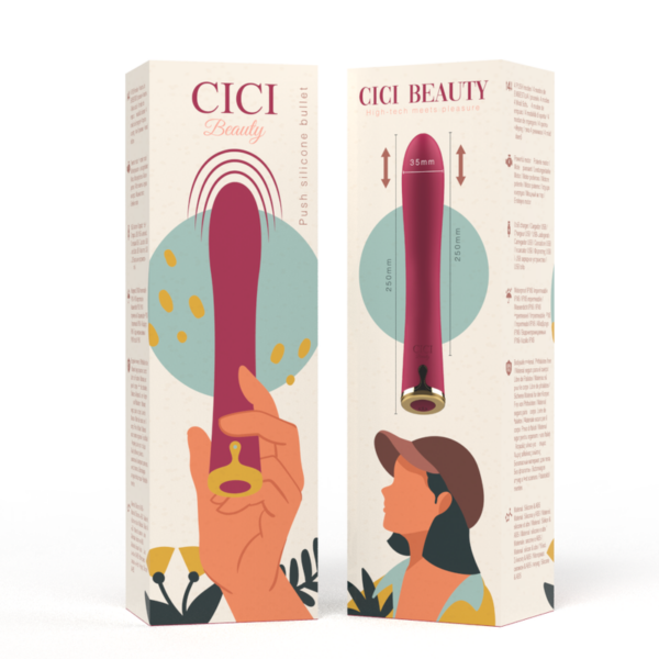 Cici beauty - vibrador premium silicone up & down