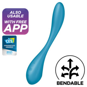 Satisfyer - g-spot flex 5 multi vibrador azul