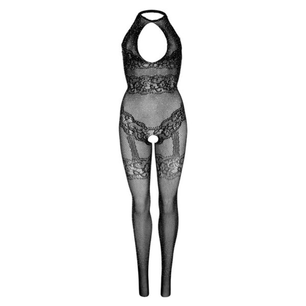 Leg avenue - bodystocking de red sin costuras talla Única - negro
