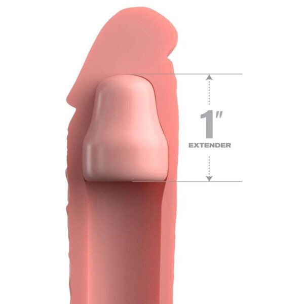 Fantasy x- tensions - pipedreams sleeve 17,78 cm + 2,54 cm plug skin