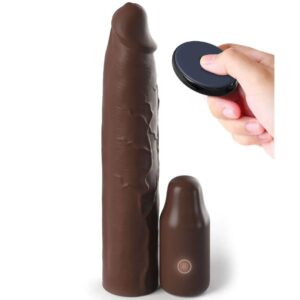 Fantasy x- tensions - pipedreams sleeve 22,86 cm + 7,62 cm plug remote brown