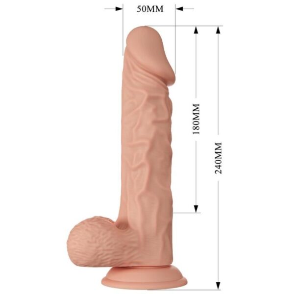 Baile - beautiful encounter buraq dildo realistico flexible 24 cm natural