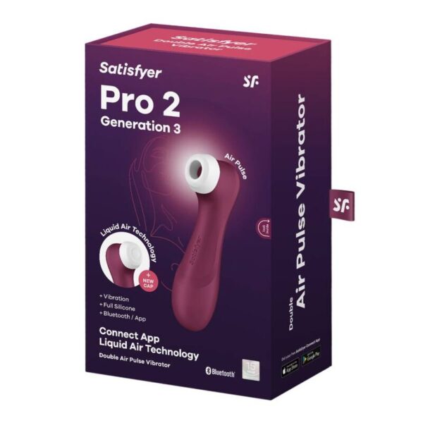 Satisfyer - pro 2 generaciÓn 3 granate bluetooth & app
