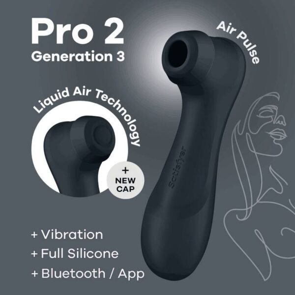 Satisfyer - pro 2 generaciÓn 3 negro bluetooth & app