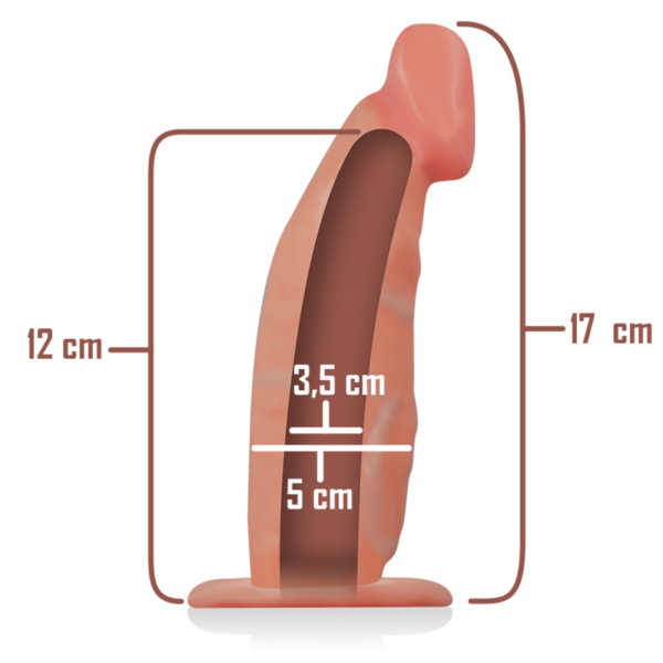 Intense - arnÉs hueco con dildo 18 x 3.5 cm