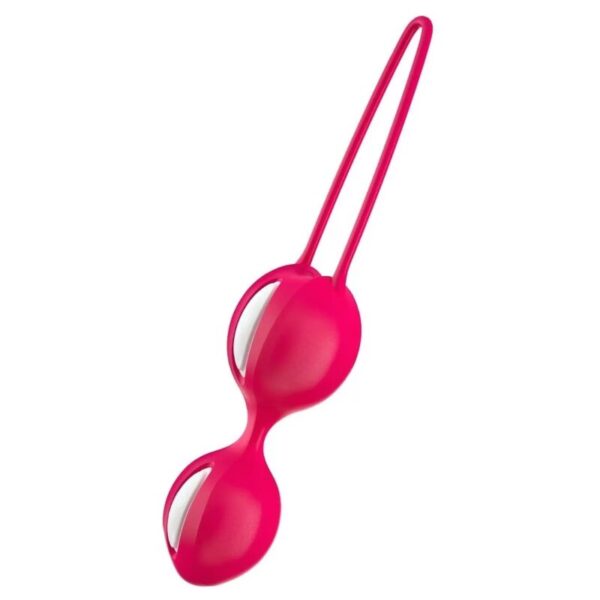 Fun factory - dÚo de smartballs blanco/rojo india