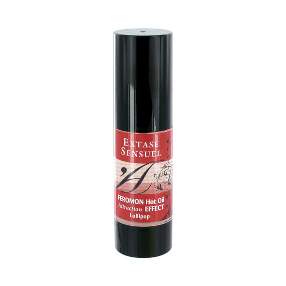 Extase sensual - aceite masaje efecto calor con feromonas piruleta 30 ml