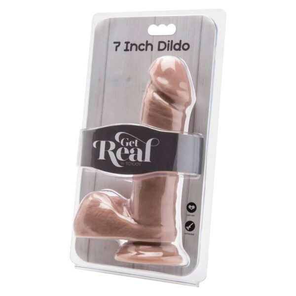 Get real - dildo 18 cm con testiculos natural