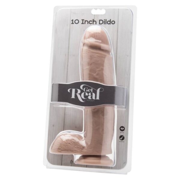 Get real - dildo 25,5 cm con testiculos natural