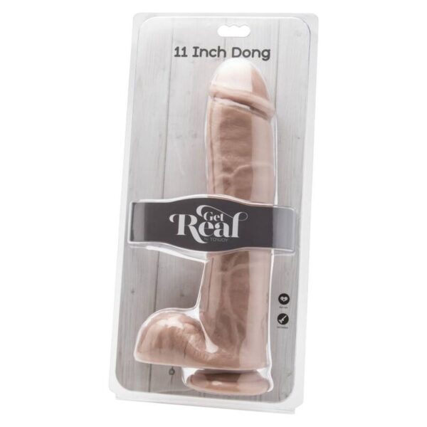 Get real - dildo 28 cm con testiculos natural