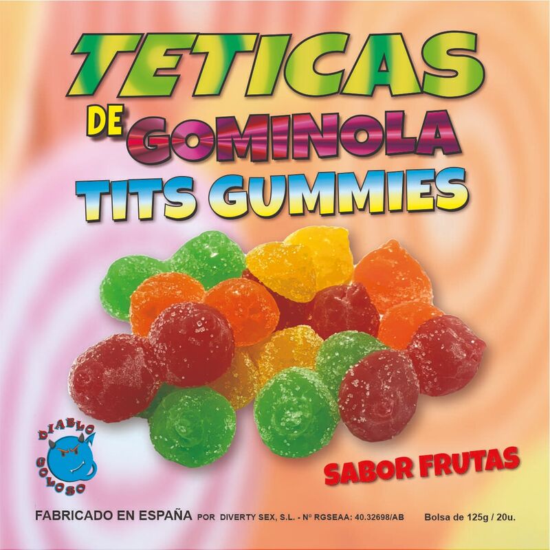 Diablo goloso - teticas de gominola surtidas azucar