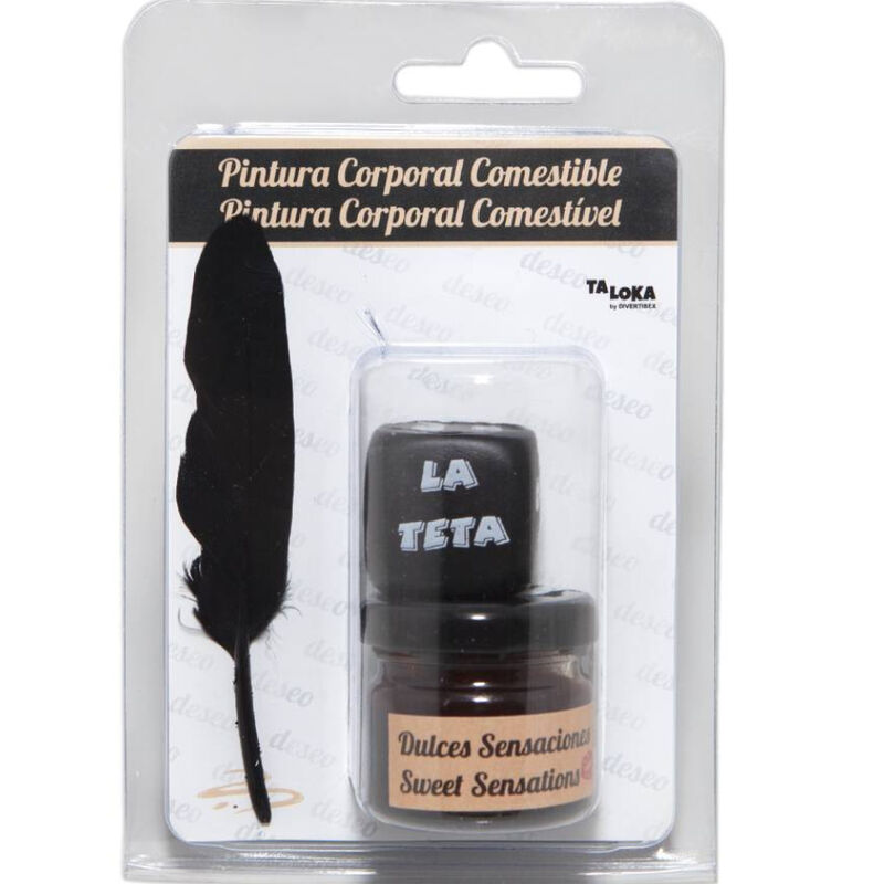 Taloka - pintura corporal comestible sabor chocolate+ dado
