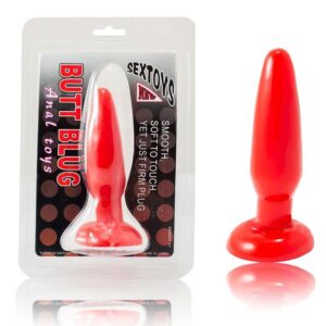 Plug anal peque?o rojo 15cm