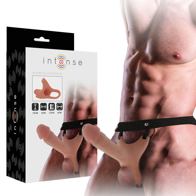Intense - arnÉs hueco con dildo silicona 16 x 3.5 cm