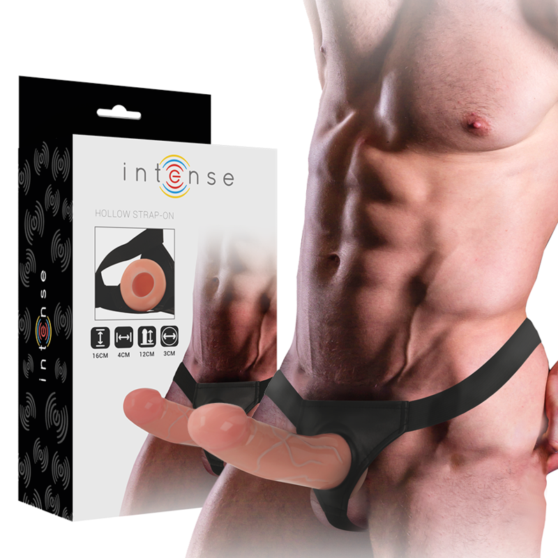Intense - arnÉs hueco con dildo 16 x 3 cm