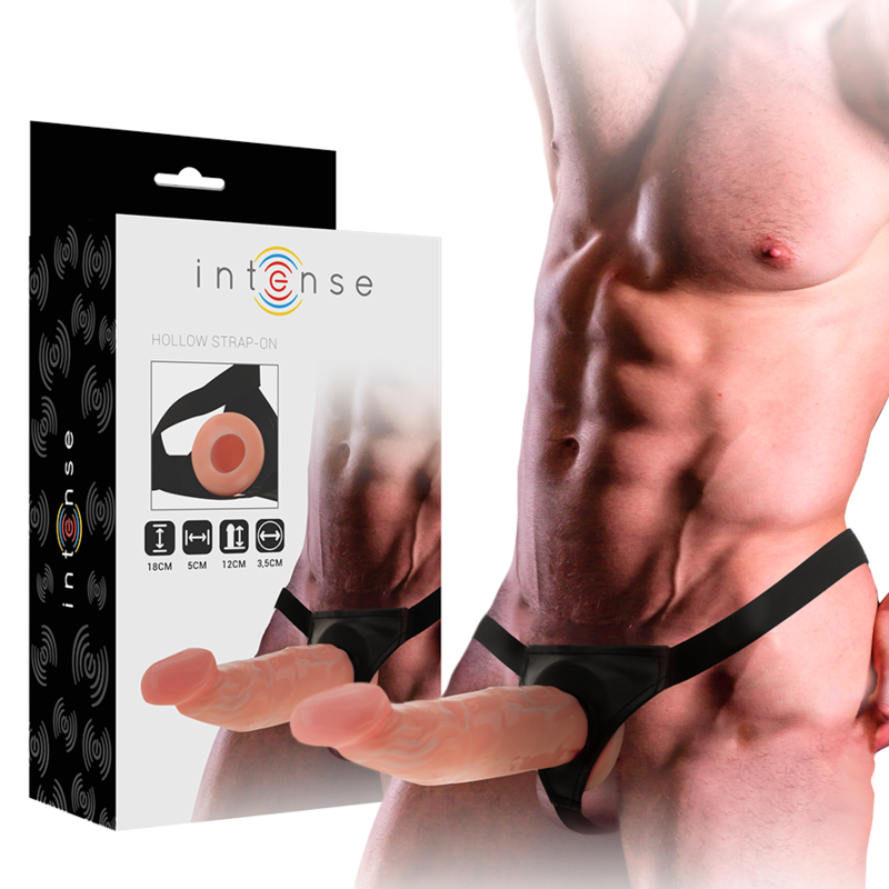 Intense - arnÉs hueco con dildo 18 x 3.5 cm
