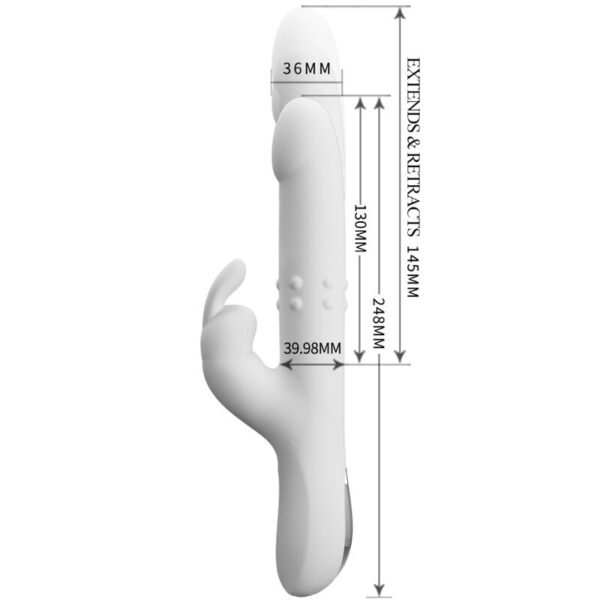Pretty love - reese vibrador con rotaciÓn plateado