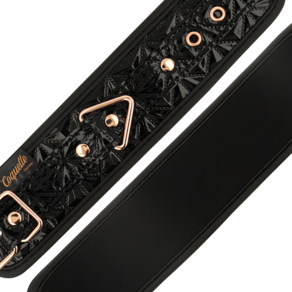 Coquette chic desire - black edition esposas para manos con forro de neopreno