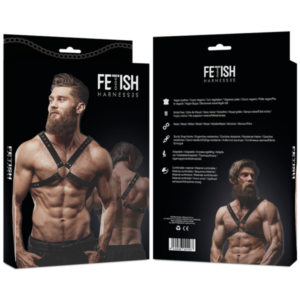 Fetish submissive attitude - arnÉs ecopiel pecho cruzado hombre