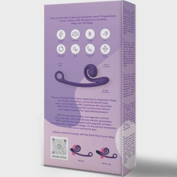 Snail vibe - curve vibrador morado
