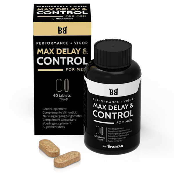 Black bull - max delay & control mÁximo rendimiento para hombre 60 cÁpsulas