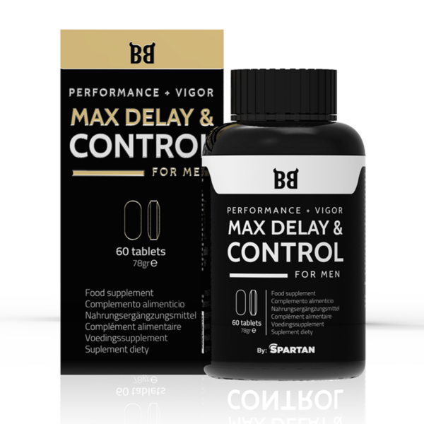 Black bull - max delay & control mÁximo rendimiento para hombre 60 cÁpsulas