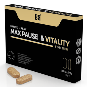 Black bull - max pause & vitality retardante para hombre 10 cÁpsulas