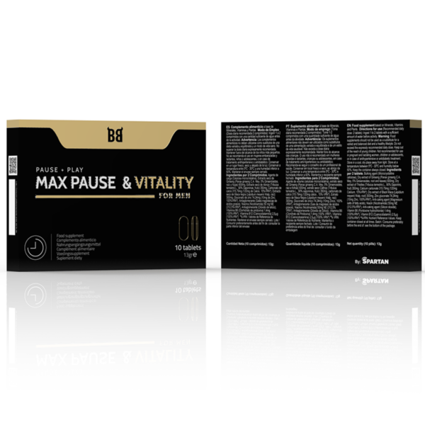 Black bull - max pause & vitality retardante para hombre 10 cÁpsulas