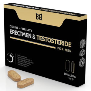 Black bull - erectmen & testosteride potencia y testosterona para hombre 10 cÁpsulas