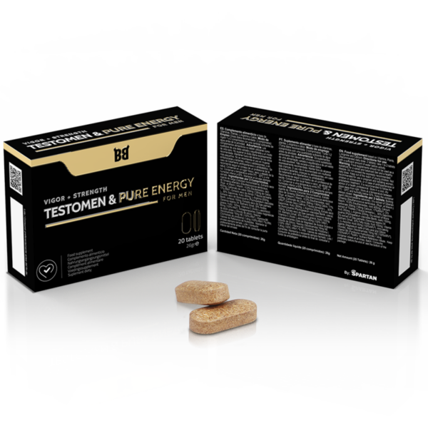 Black bull - testomen & pure energy potenciador para hombre 20 cÁpsulas