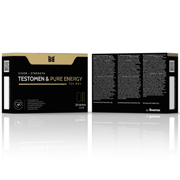 Black bull - testomen & pure energy potenciador para hombre 20 cÁpsulas