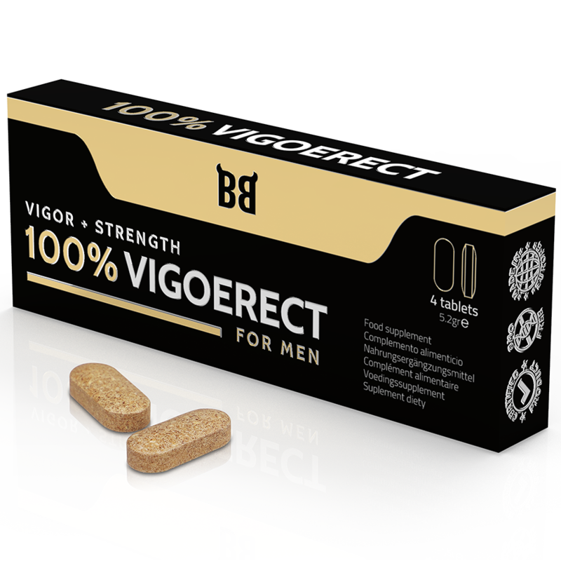 Black bull - 100% vigoerect potenciador para hombre 4 cÁpsulas