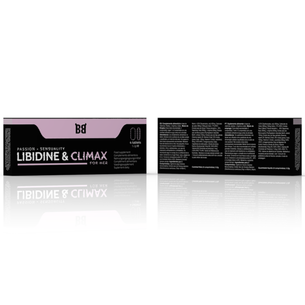 Black bull - libidine & climax aumento lÍbido para mujer 4 cÁpsulas