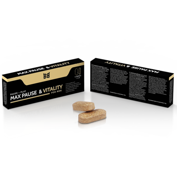 Black bull - max pause & vitality retardante para hombre 4 cÁpsulas