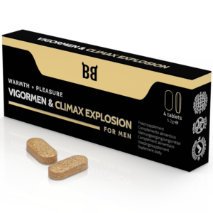 Black bull - vigormen & climax explosion mayor placer para hombre 4 cÁpsulas
